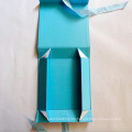 Baby Blue caja de regalo de papel plegable con cinta